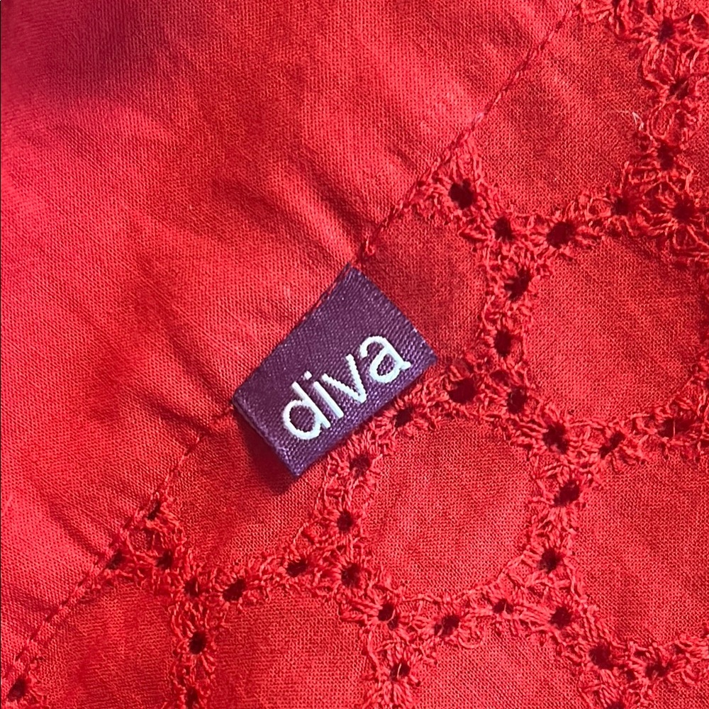 Bundle or 2 Diva Cotton Table Runners; Blue & Red 14 x 72 - Picture 6 of 10
